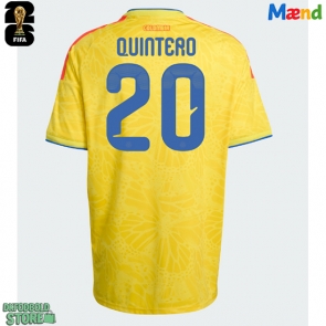Colombia Juan Fernando Quintero #20 Replika Hjemmebanetrøje VM 2026 Kortærmet